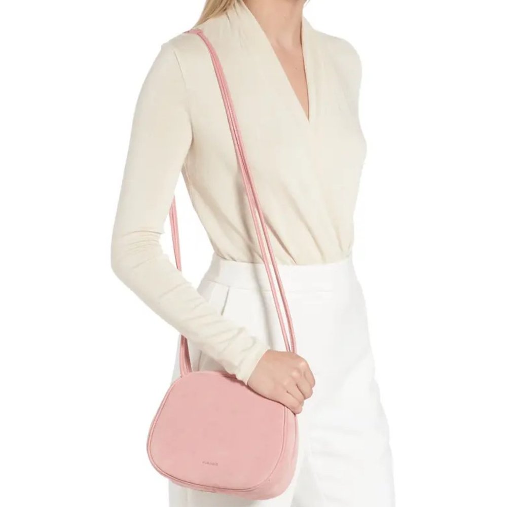 New Jil Sander Dome Medium Suede Crossbody Bag. - Picture 1 of 15
